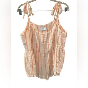 Striped Orange and Cream Old Navy Top